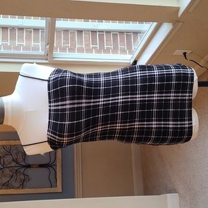 Black Plaid Fitted dress, Shein S